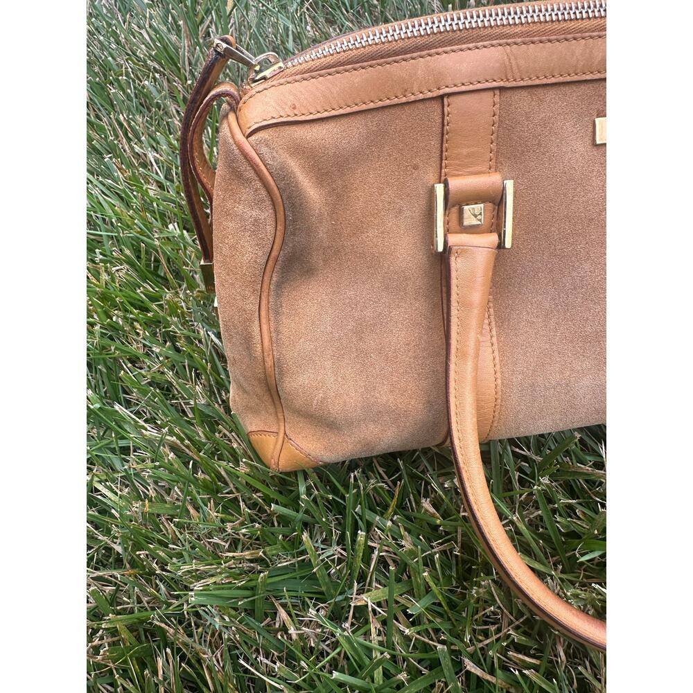 Authentic Vintage Gucci Tan Suede Boston Bag Tom Ford Era ~ Fair Condition - Picture 5 of 7